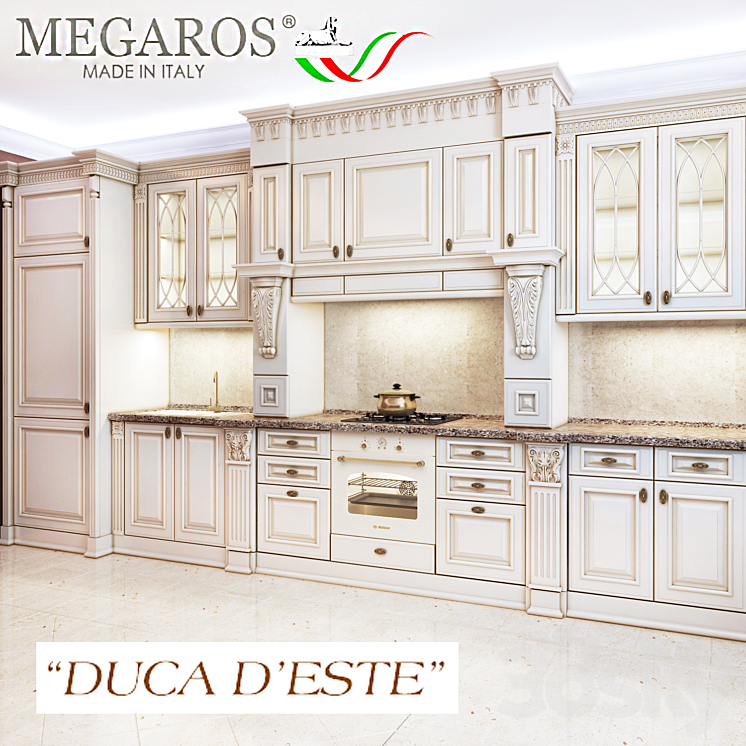 kitchen Megaros duca d'este 3DS Max - thumbnail 1