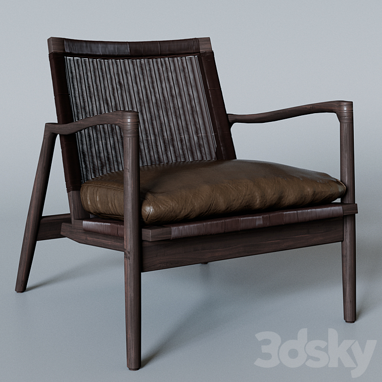 Sebago Chair by Crate and Barrel 3DS Max - thumbnail 1