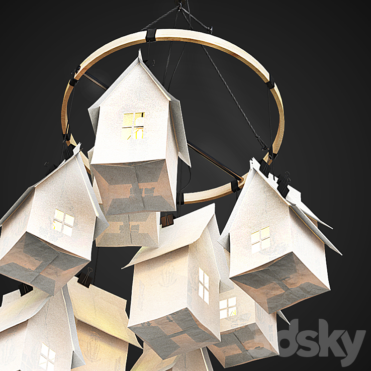 Chandelier handmade 3D Model