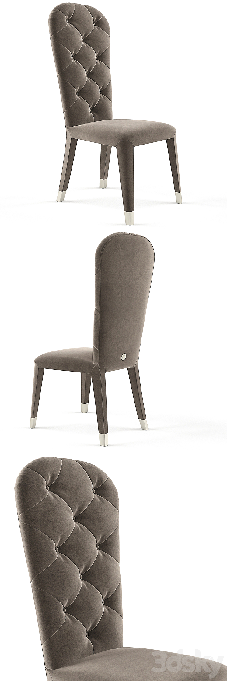 Cantori Liz high chair 3D Model