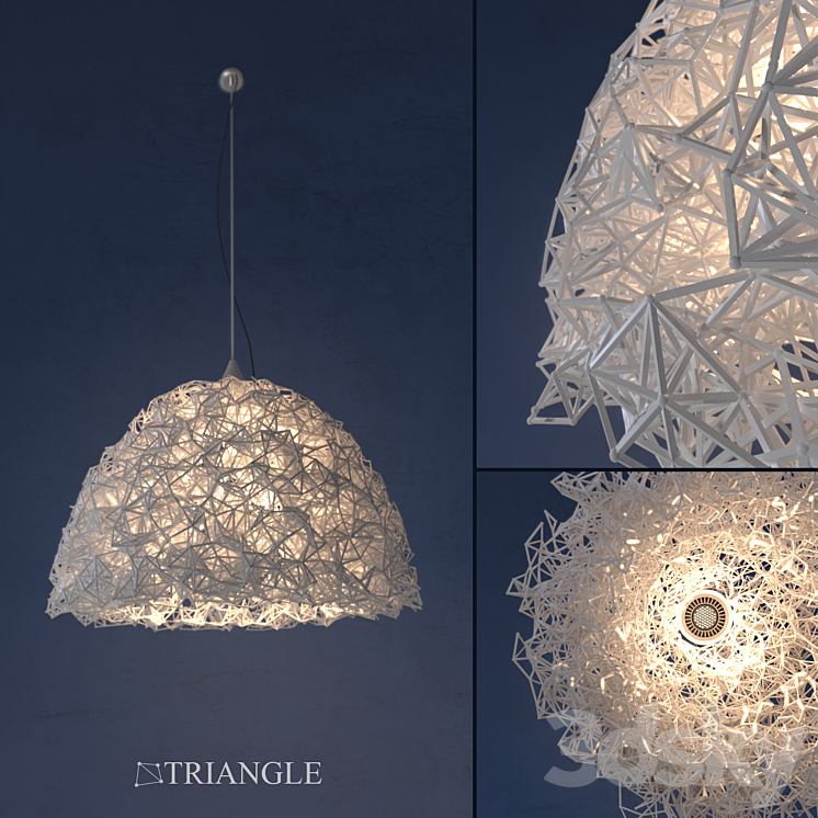 Chandelier Triangle (handmade) 3DS Max - thumbnail 1