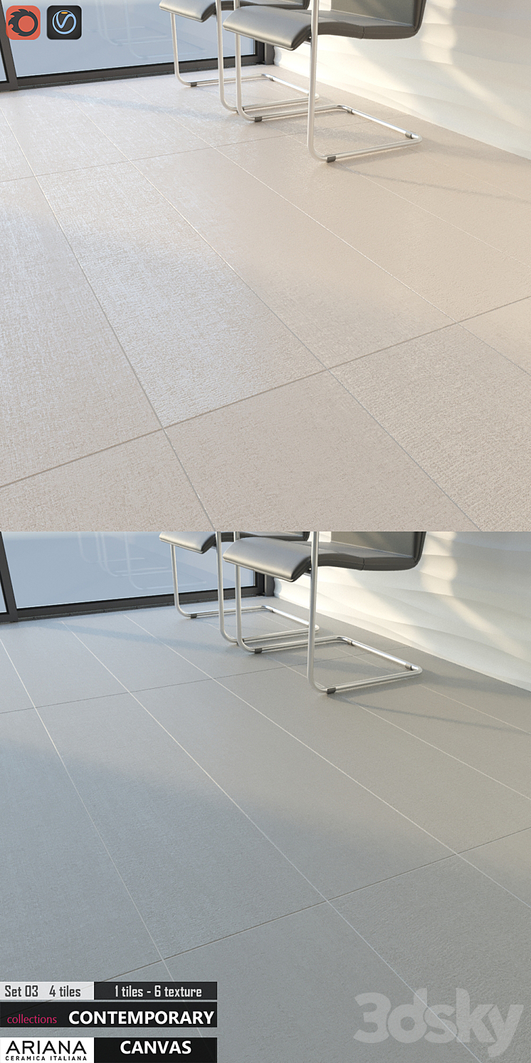 ARIANA CANVAS Set 03 3D Model