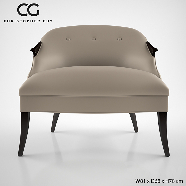 Christopher Guy Annete chair 60-0367 3DS Max - thumbnail 1
