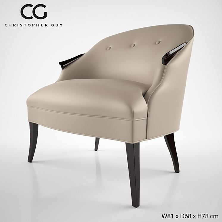 Christopher Guy Annete chair 60-0367 3DS Max - thumbnail 2