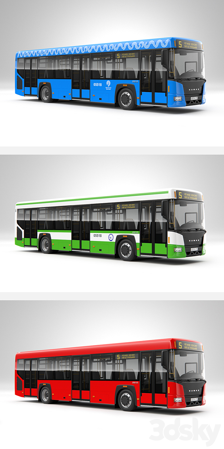 City Bus 3D Model