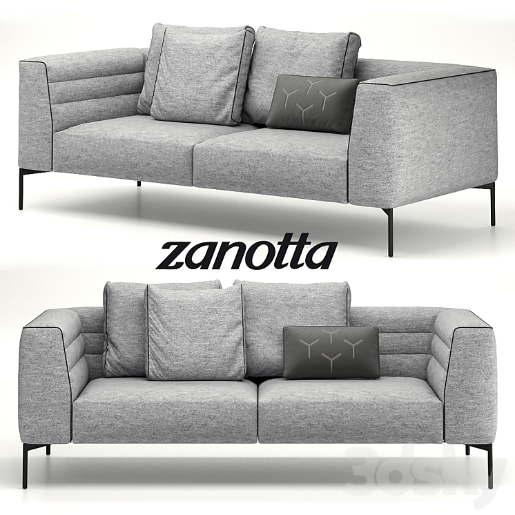 Sofa Botero by Zanotta 3DS Max - thumbnail 1