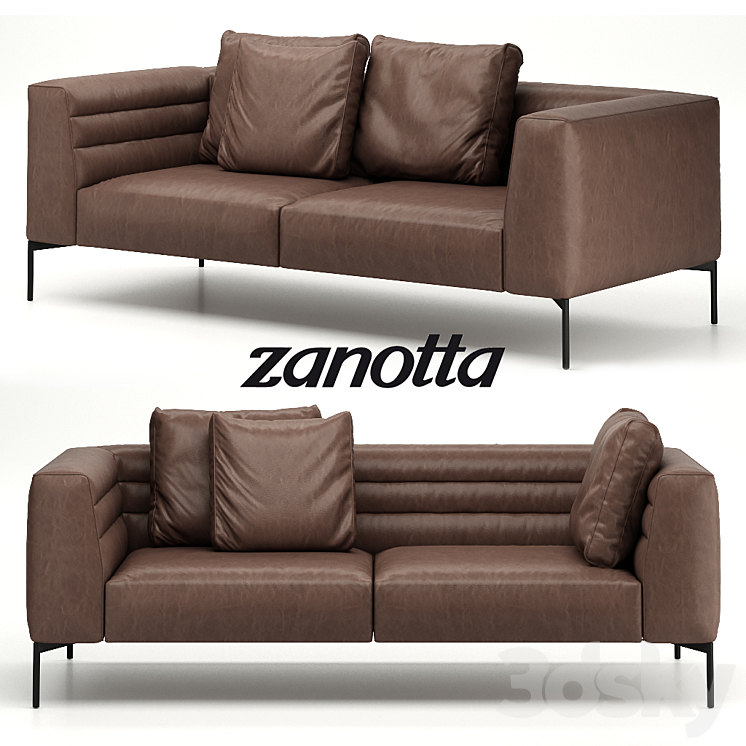 Sofa Botero by Zanotta 3DS Max - thumbnail 2