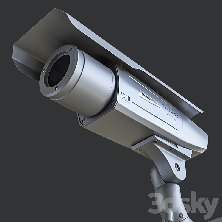 Surveillance camera Panasonic CW380 3D Model
