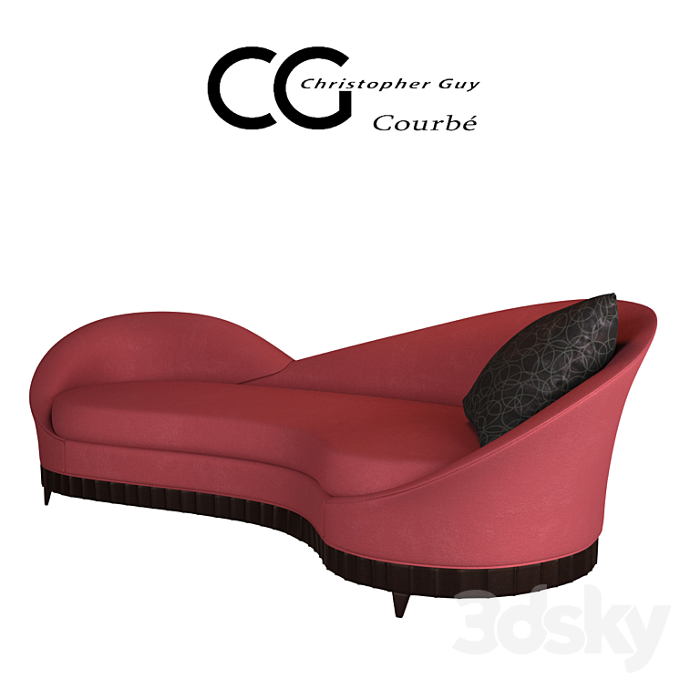 Sofa Courbe Christopher Guy 3DS Max - thumbnail 2