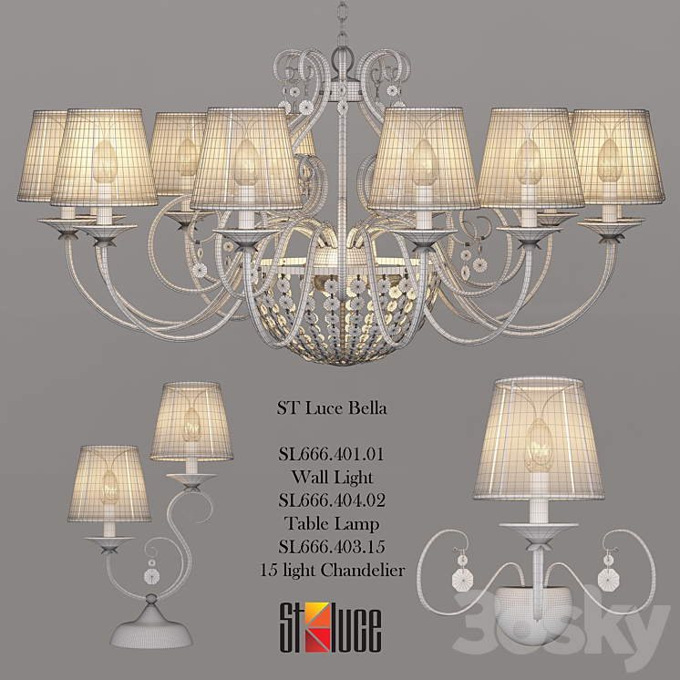 Fixtures ST Luce Bella Collection 3DS Max - thumbnail 2