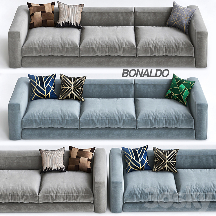Bonaldo sofa 3DS Max - thumbnail 1