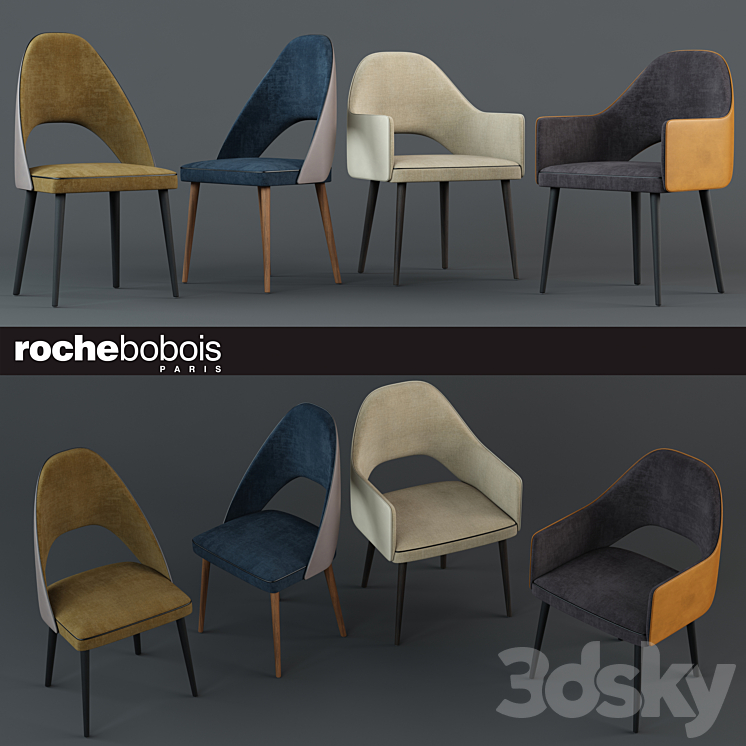 Chairs FENICE CHAIR and FENICE BRIDGE 3DS Max - thumbnail 1