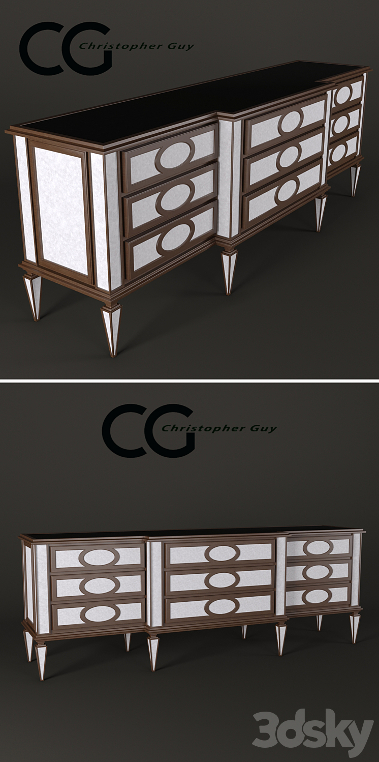 Cabinet Montmartre Christopher Guy 3DS Max - thumbnail 2