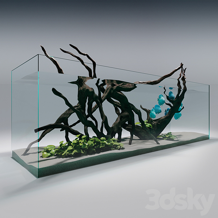 Aquarium | Hardscape 3D Model