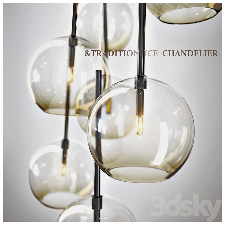 & TRADITION ICE CHANDELIER 3DS Max - thumbnail 1