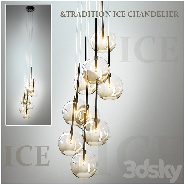 & TRADITION ICE CHANDELIER 3DS Max - thumbnail 2