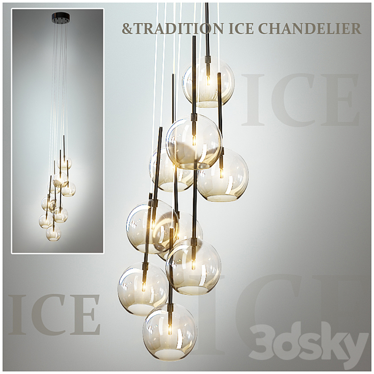 & TRADITION ICE CHANDELIER 3D Model