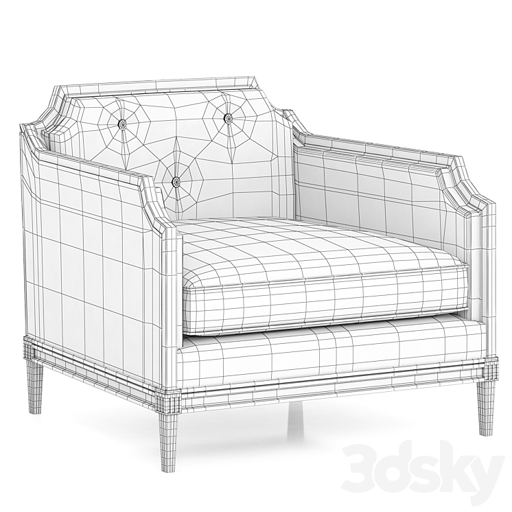 Caracole Frame of Reference Chair 3D Model