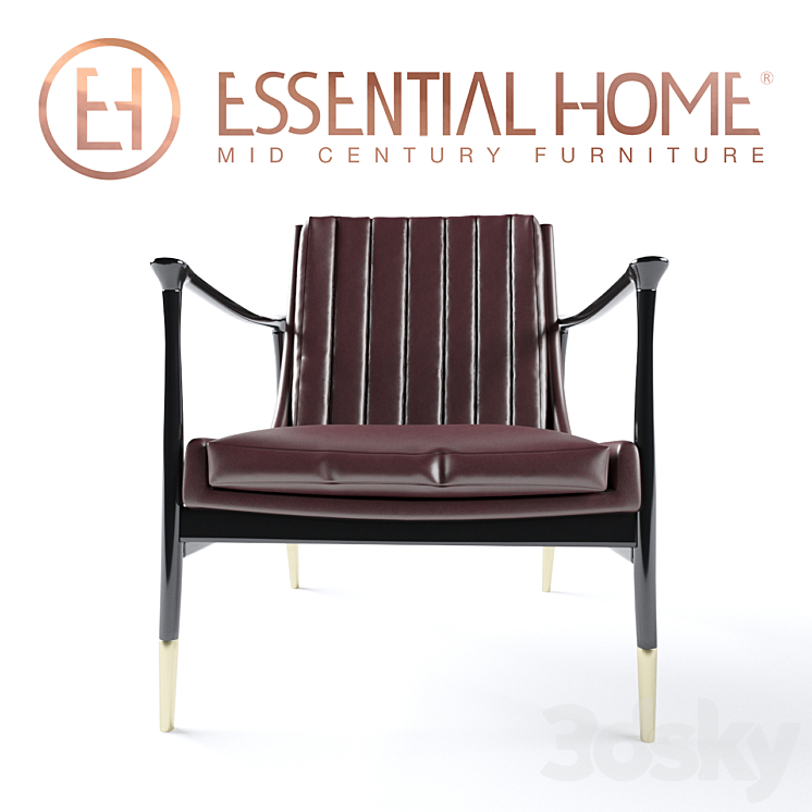 Essantial Home - Hudson Armchair 3D Model