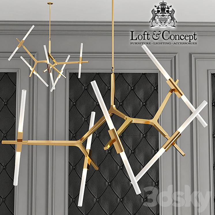 Chandelier Roll and Hill Agnes Chandelier 10 3DS Max - thumbnail 1