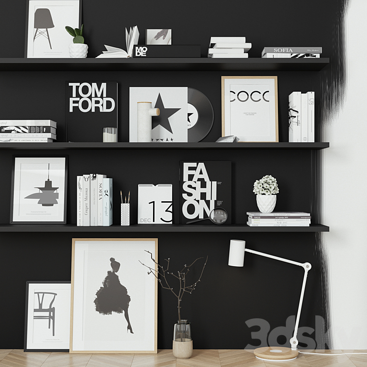 DECORSET B &W 3D Model