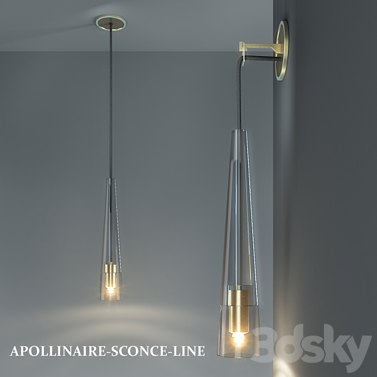 APOLLINAIRE sCONCE 3DS Max - thumbnail 1