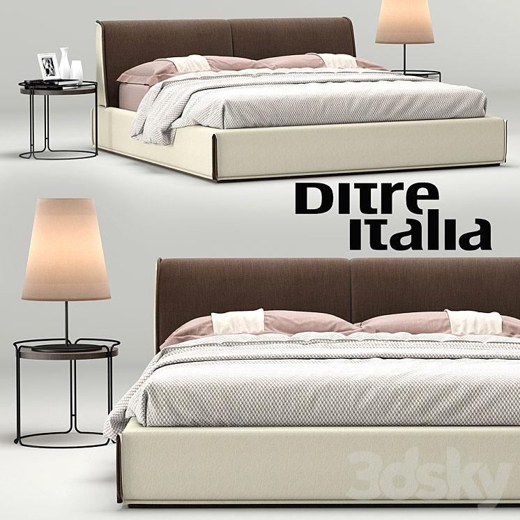 Bed Monolith Ditre Italia 3DS Max - thumbnail 1
