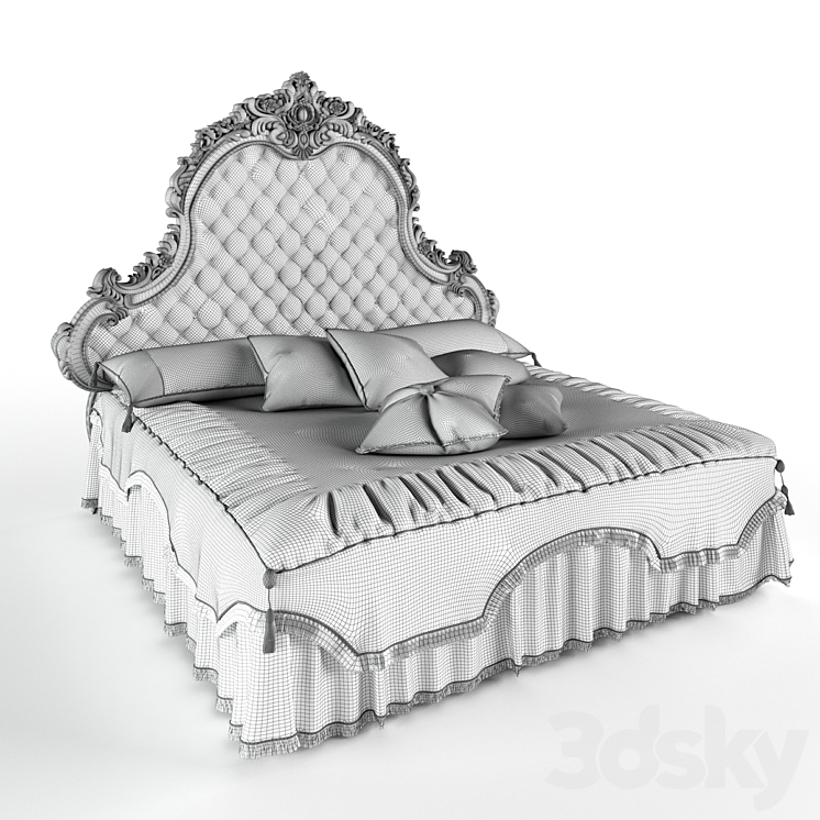 Carlo Asnaghi Bed Sofia 3DS Max - thumbnail 2