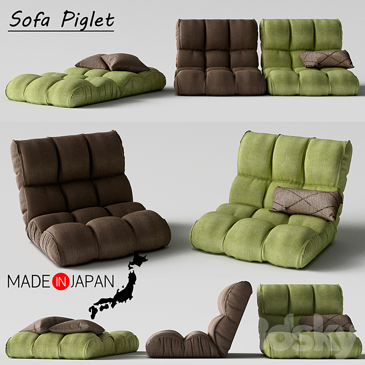 Sofa Piglet 3DS Max Model - thumbnail 1