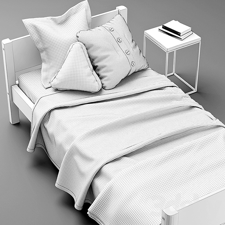 FLEXA SINGLE BED 3D Model