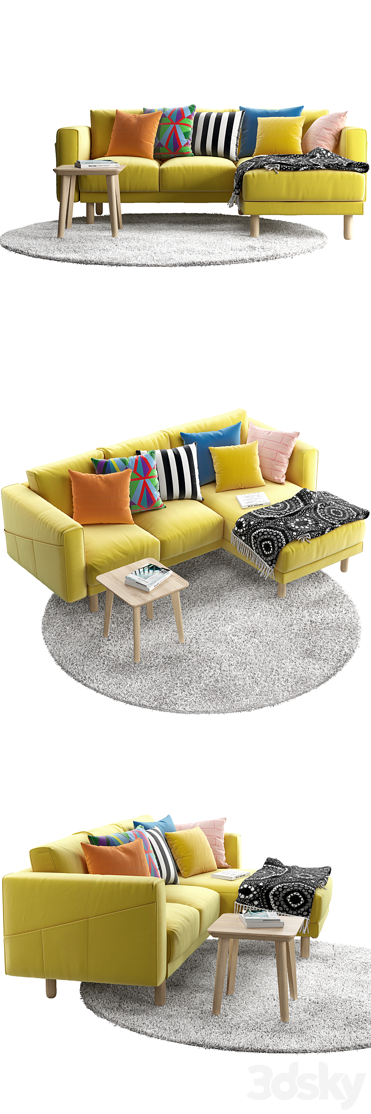 Sofa Ikea Norsborg 3 3D Model