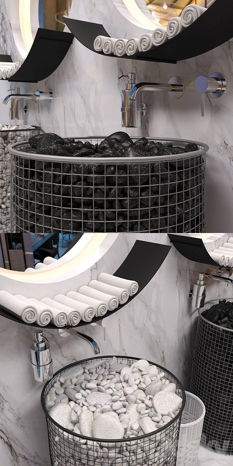 Sinks - gabbiony 3D Model
