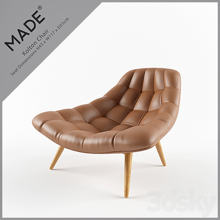 Made Kolton Chair Arm chair 3D model