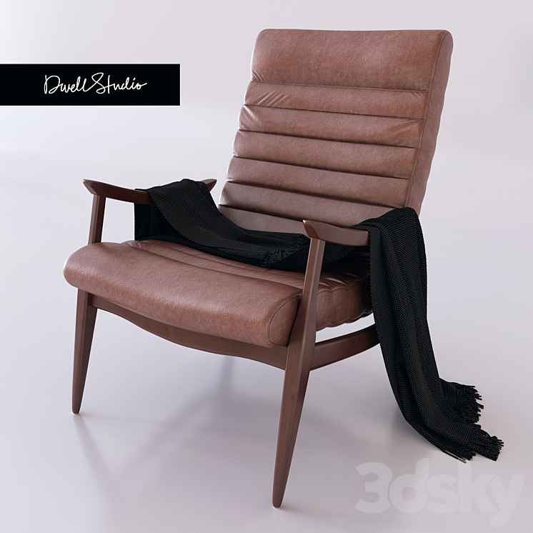 Hans Armchair by DwellStudio Arm chair 3D model
