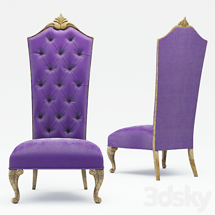 Chair CHRISTOPHER GUY couture 3DS Max - thumbnail 2