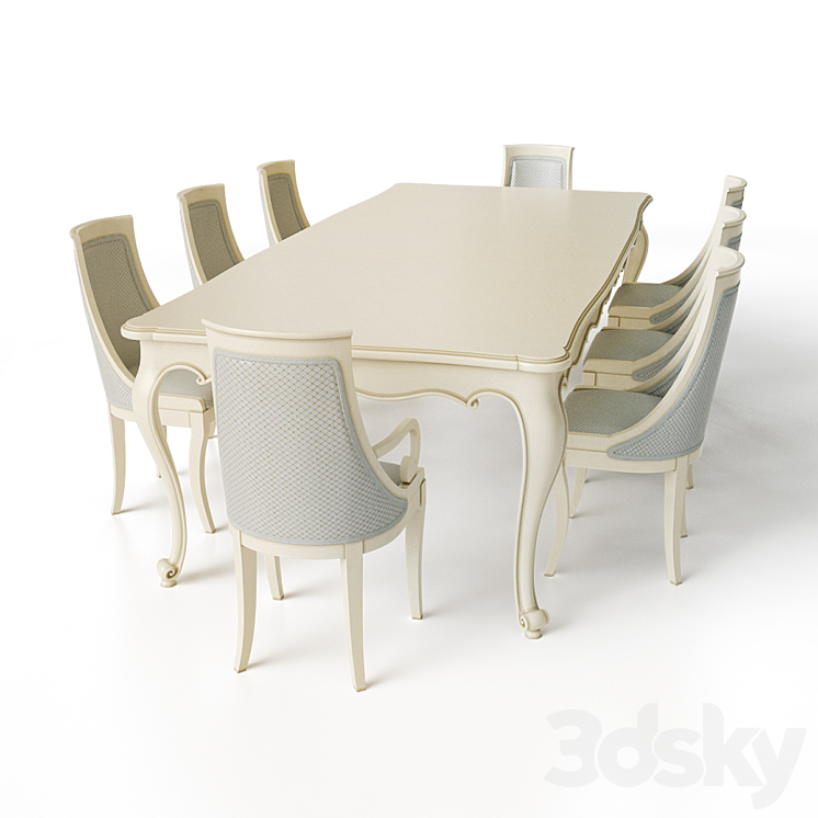 table chair 3DS Max - thumbnail 1