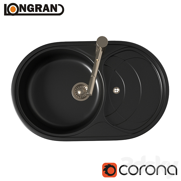 Kitchen sink Longran Eclipse 3D Model