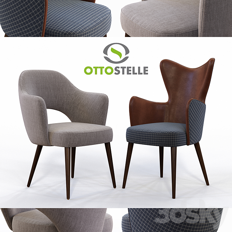 Chairs Fellini and Hardin from Ottostelle 3DS Max - thumbnail 1