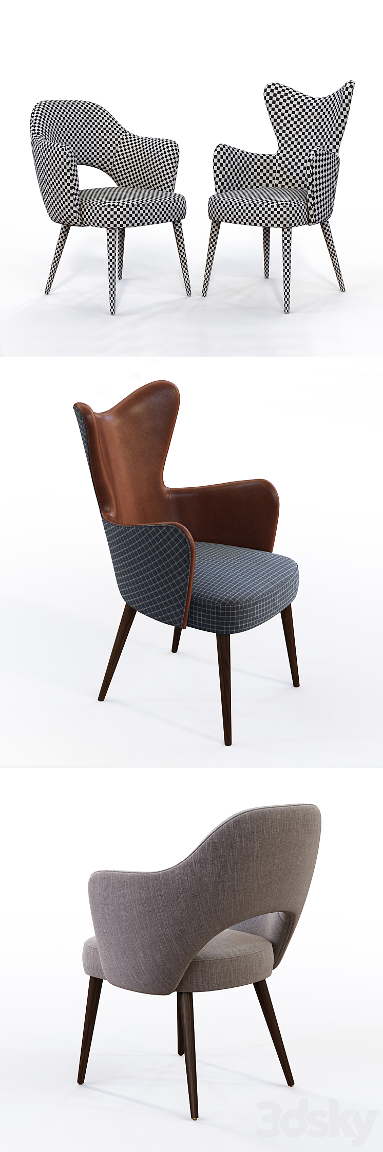 Chairs Fellini and Hardin from Ottostelle 3DS Max - thumbnail 2