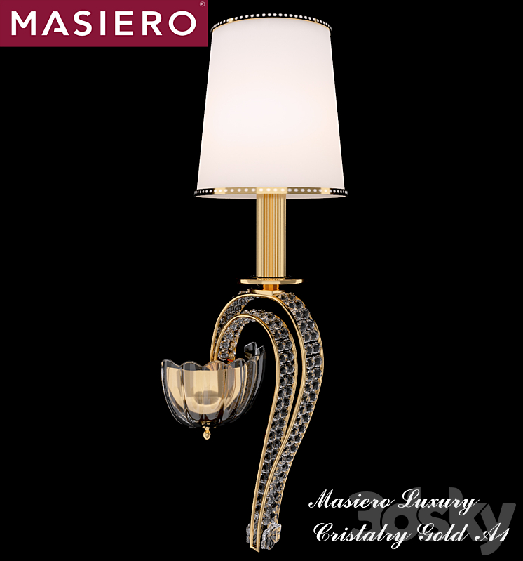 Masiero Luxury Cristalry Gold 3DS Max - thumbnail 2