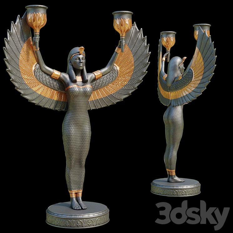 Candlestick "Isis" 3DS Max - thumbnail 1