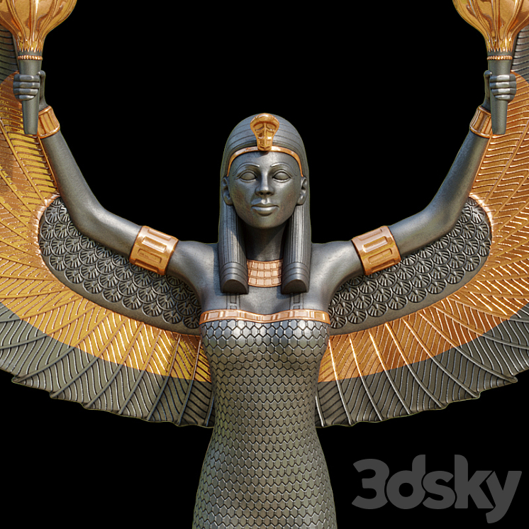 Candlestick "Isis" 3DS Max - thumbnail 2