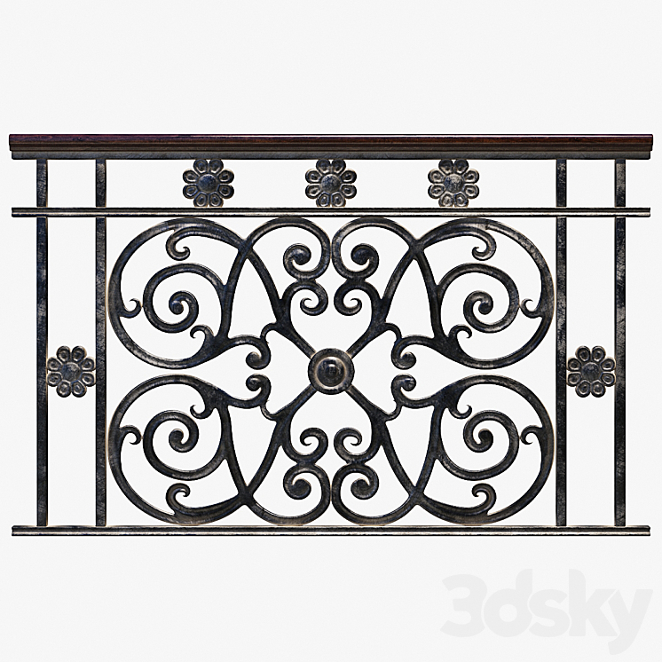 Forged components / Forged fence 3D Model