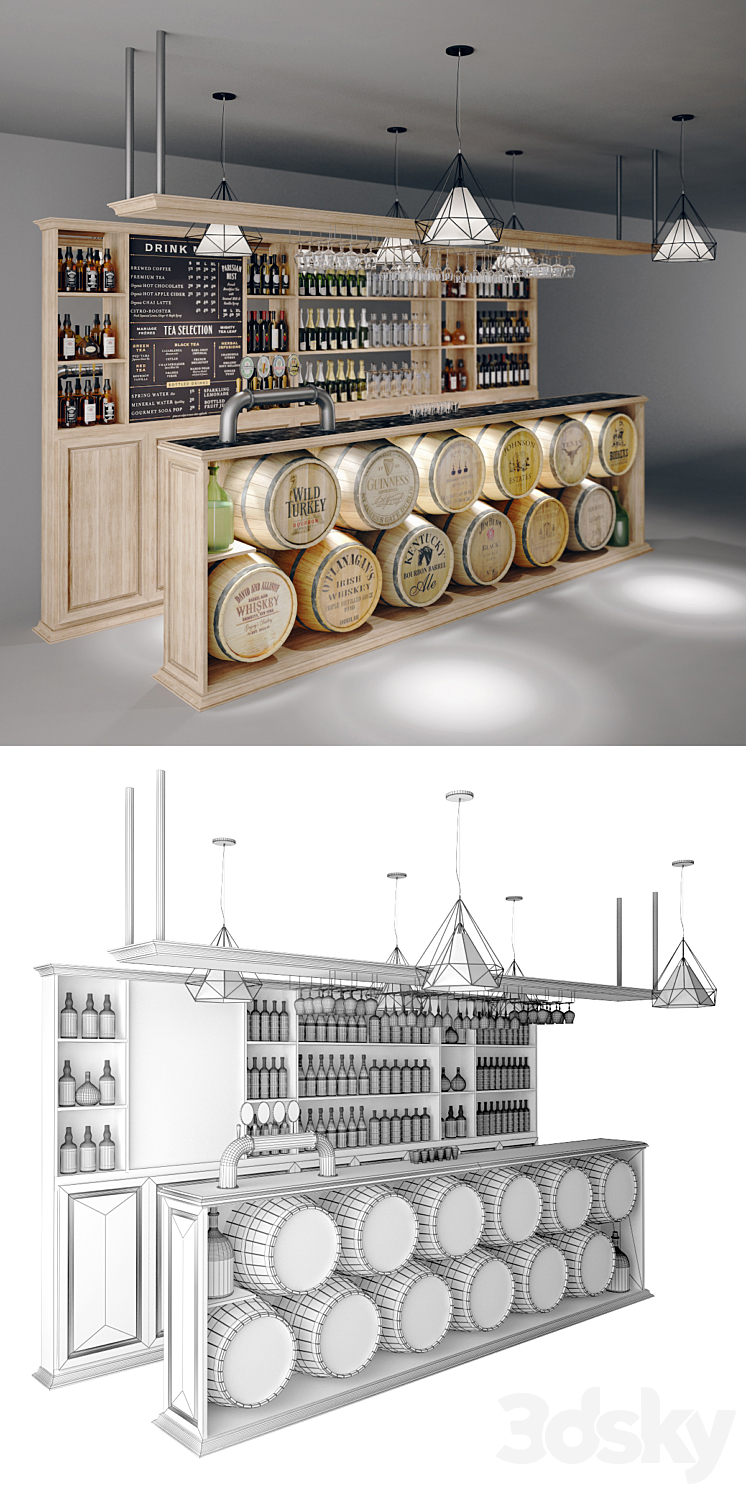 bar counter 3D Model