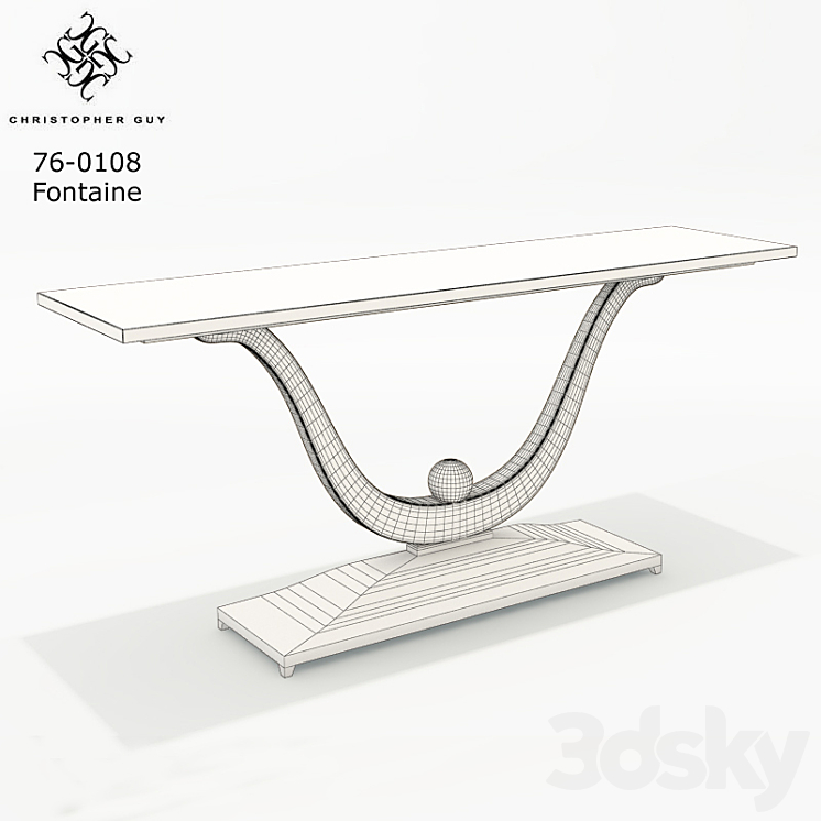 Christopher Guy Fontaine 76-0108 art deco 3DS Max - thumbnail 2