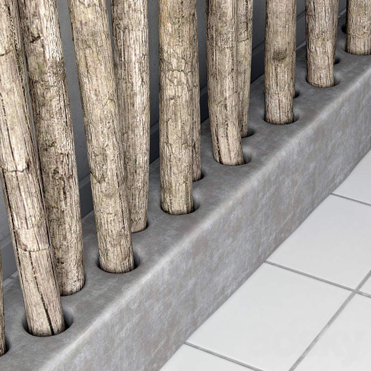 Decor from old branches 3D Model