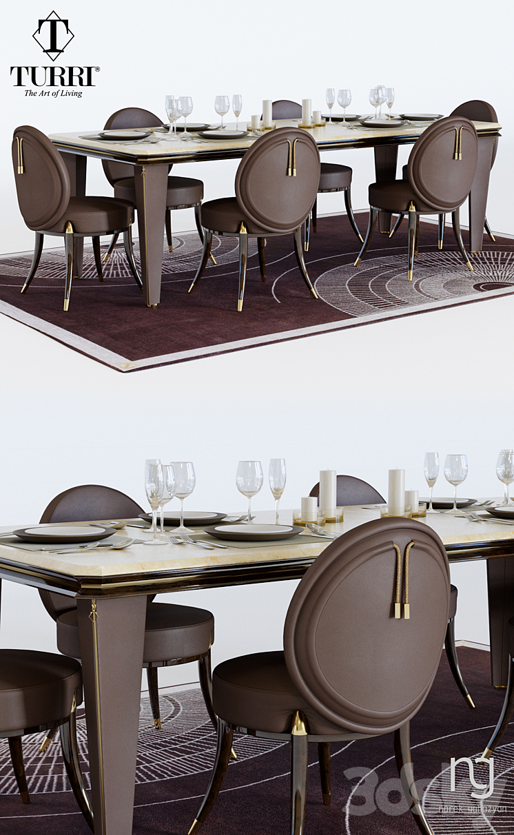 Turii set 02 3D Model