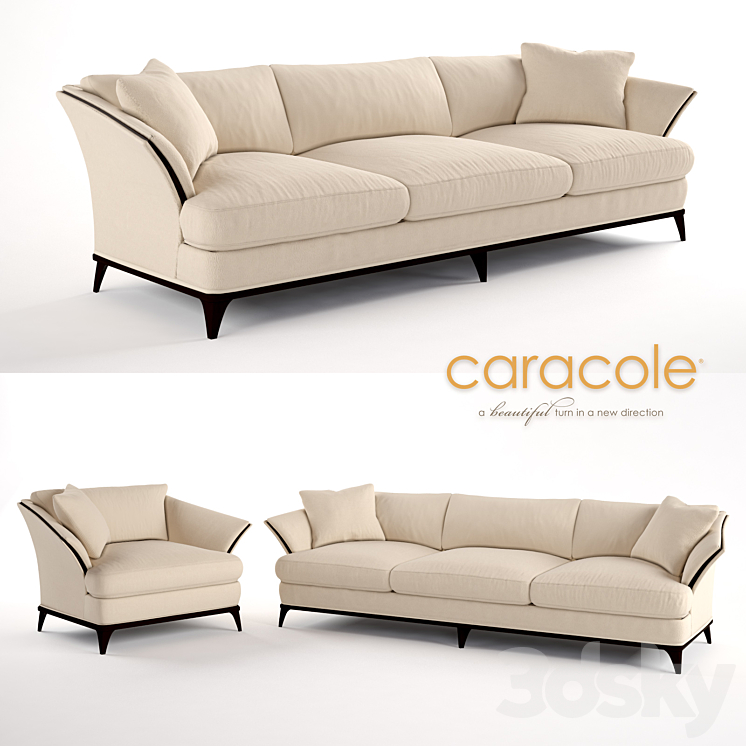 A SIMPLE LIFE chair and sofa by Caracole 3DS Max - thumbnail 1