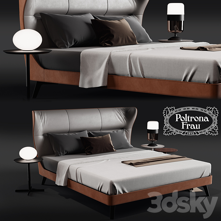 Poltorna Frau MAMY BLUE BED 3DS Max - thumbnail 1