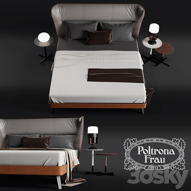 Poltorna Frau MAMY BLUE BED 3DS Max - thumbnail 2